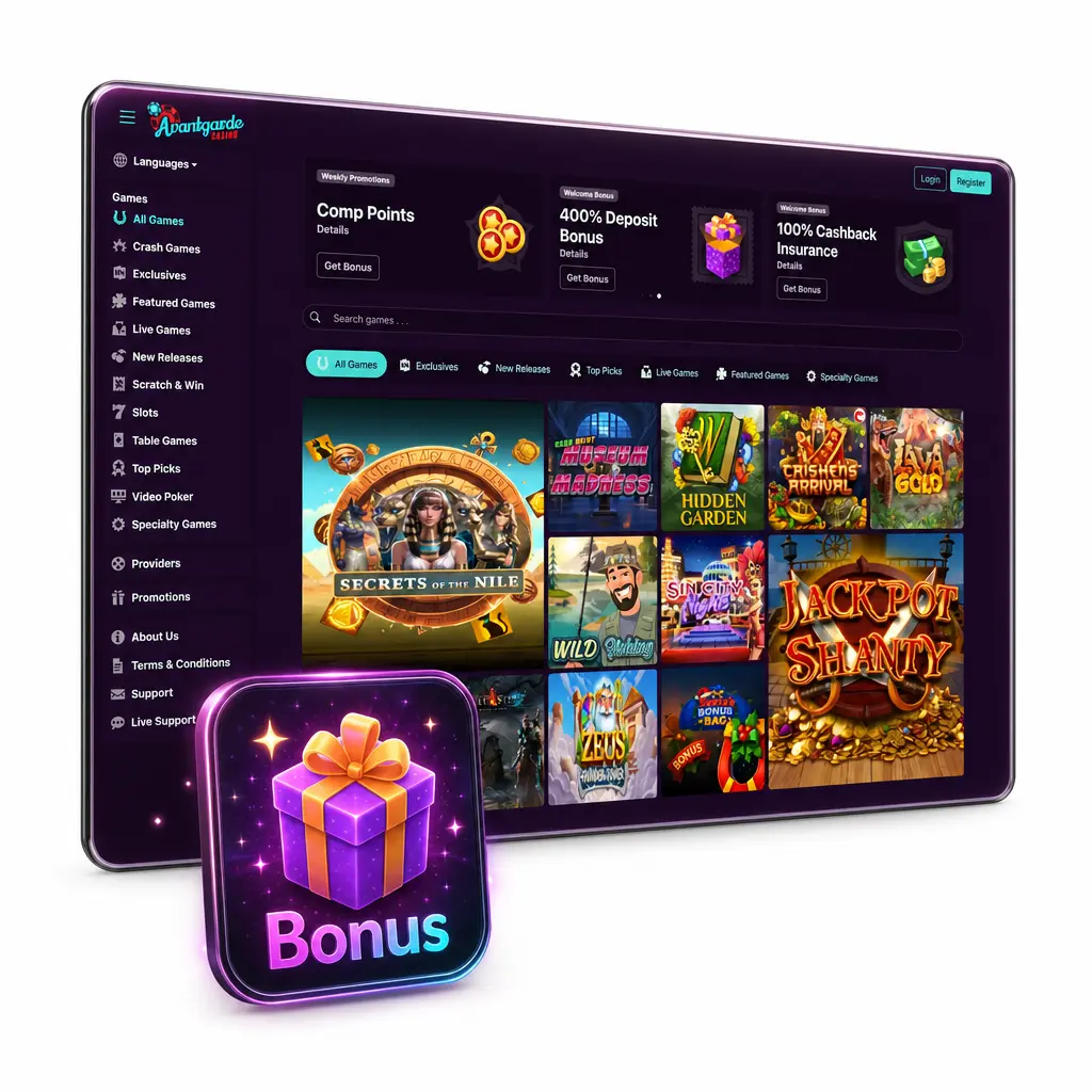 Avantgarde Casino bonuses and promotions for UK players