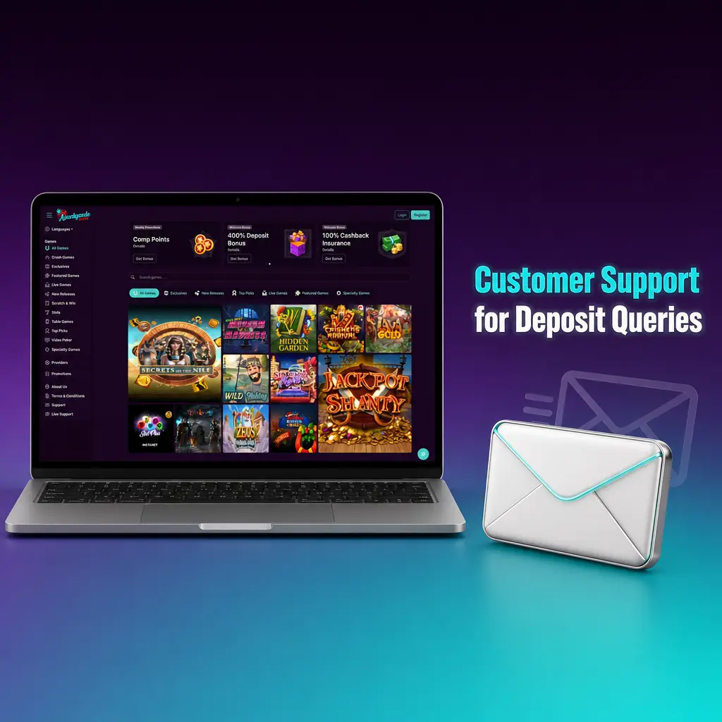 Customer support agent assisting with deposit queries