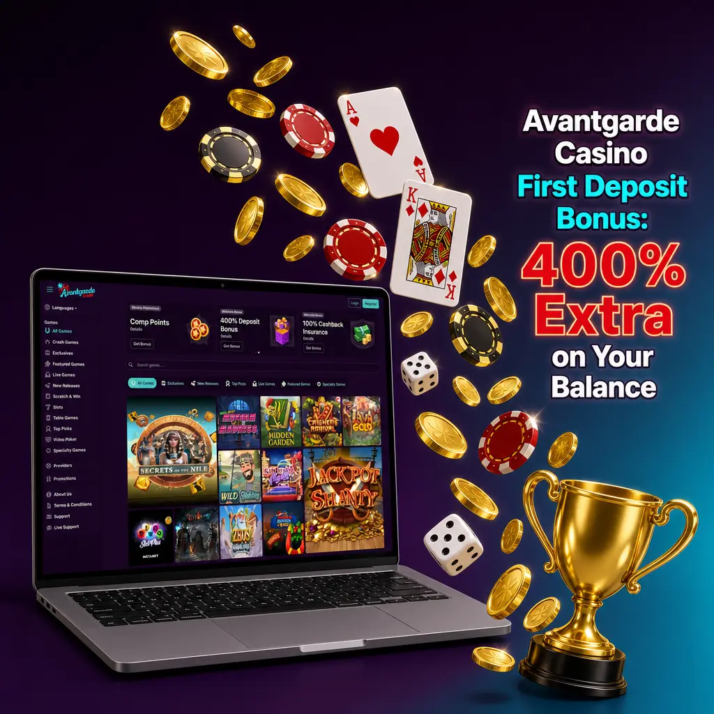 Avantgarde Casino first deposit bonus promotion
