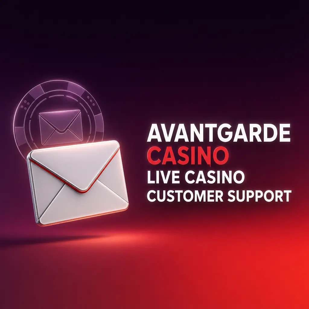 Avantgarde Casino live casino support agent assisting a player