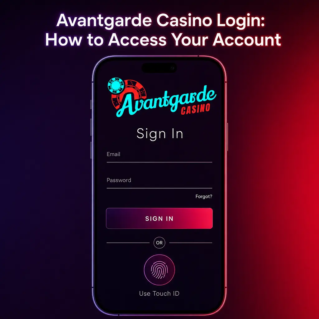 Avantgarde Casino login screen