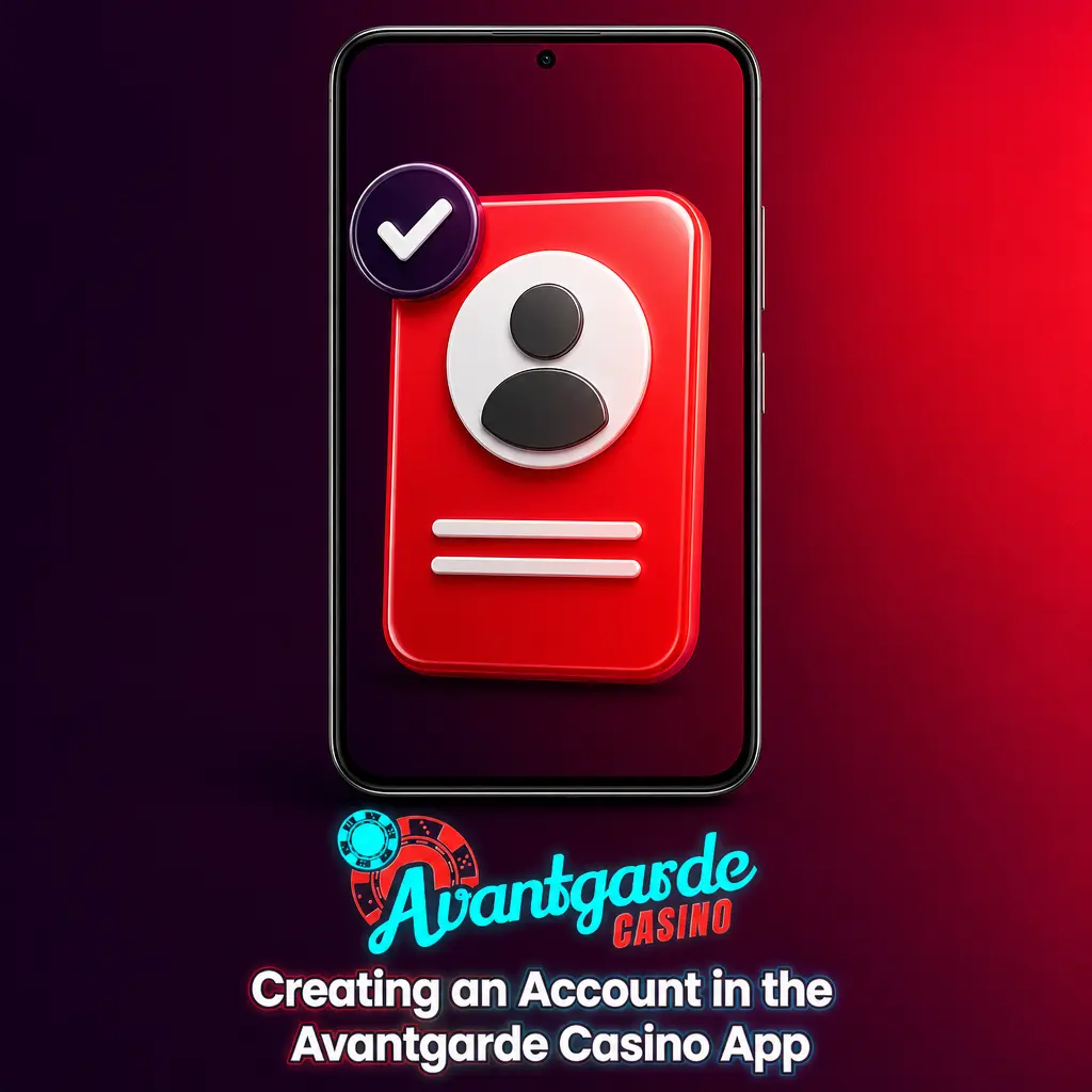 Avantgarde Casino app registration screen