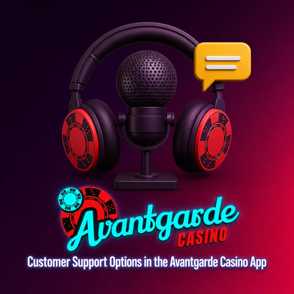 Customer support agent assisting a player in the Avantgarde Casino app