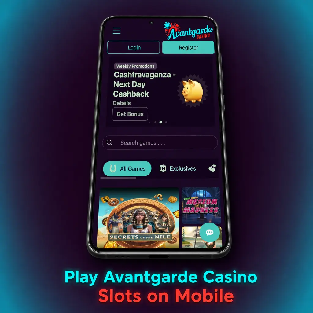 Avantgarde Casino mobile slots app interface