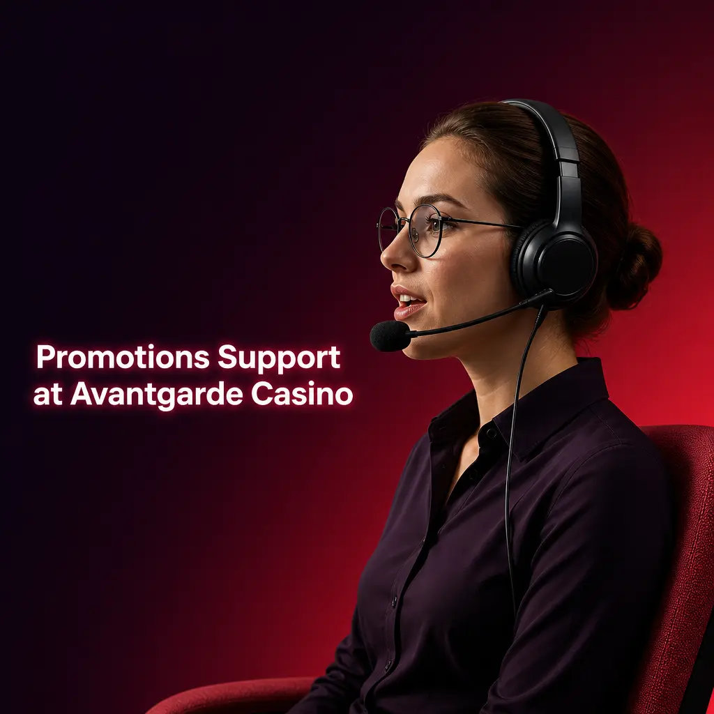 Avantgarde Casino support team assisting a player