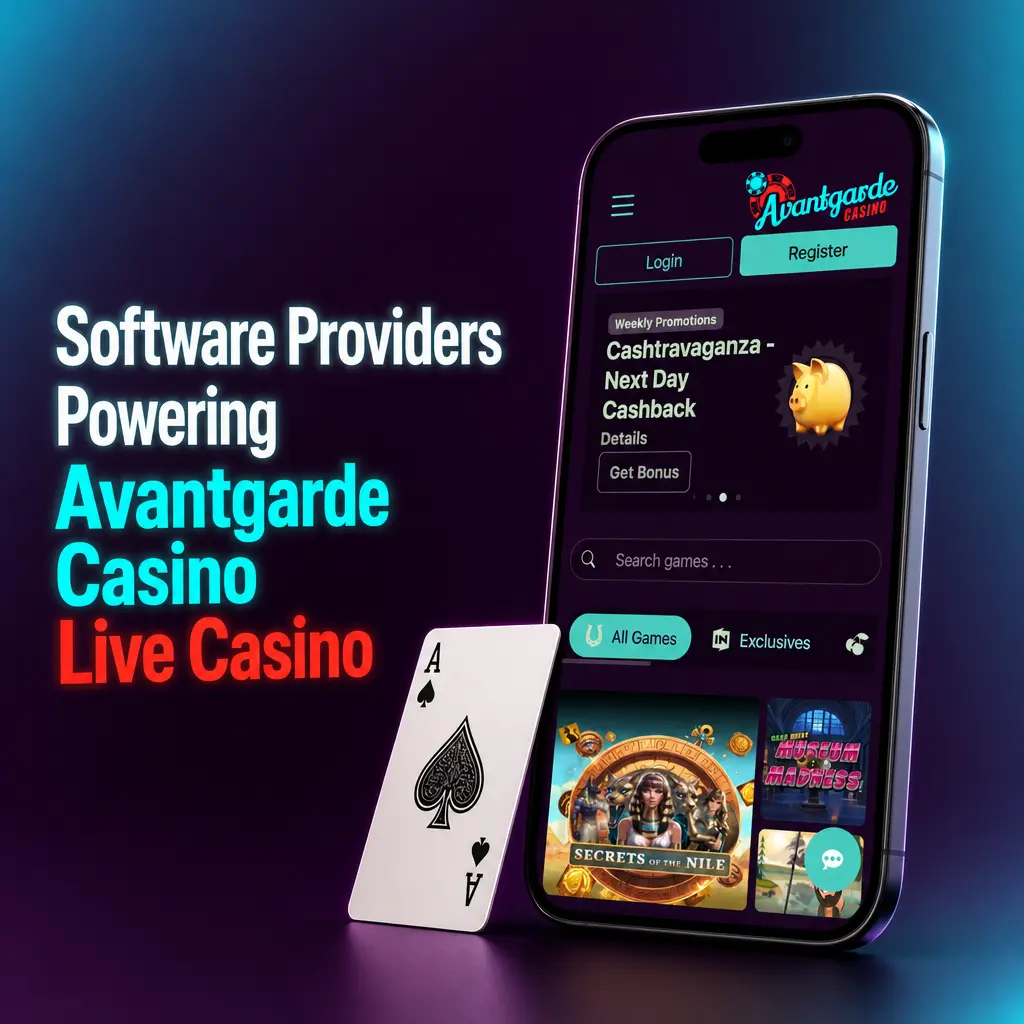 Live casino studio providers powering Avantgarde Casino